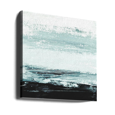 minimal seascape - Square Stretched Canvas, Poster or Fine Art Print I Heart Wall Art