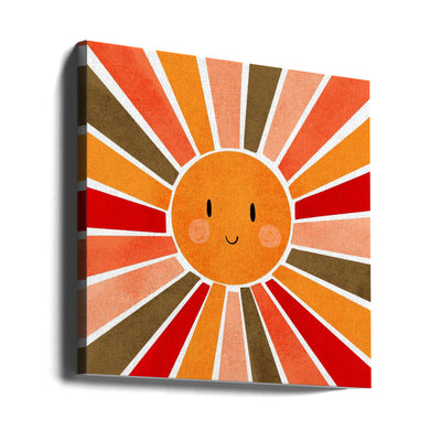 Cheerful Sunshine - Square Stretched Canvas, Poster or Fine Art Print I Heart Wall Art