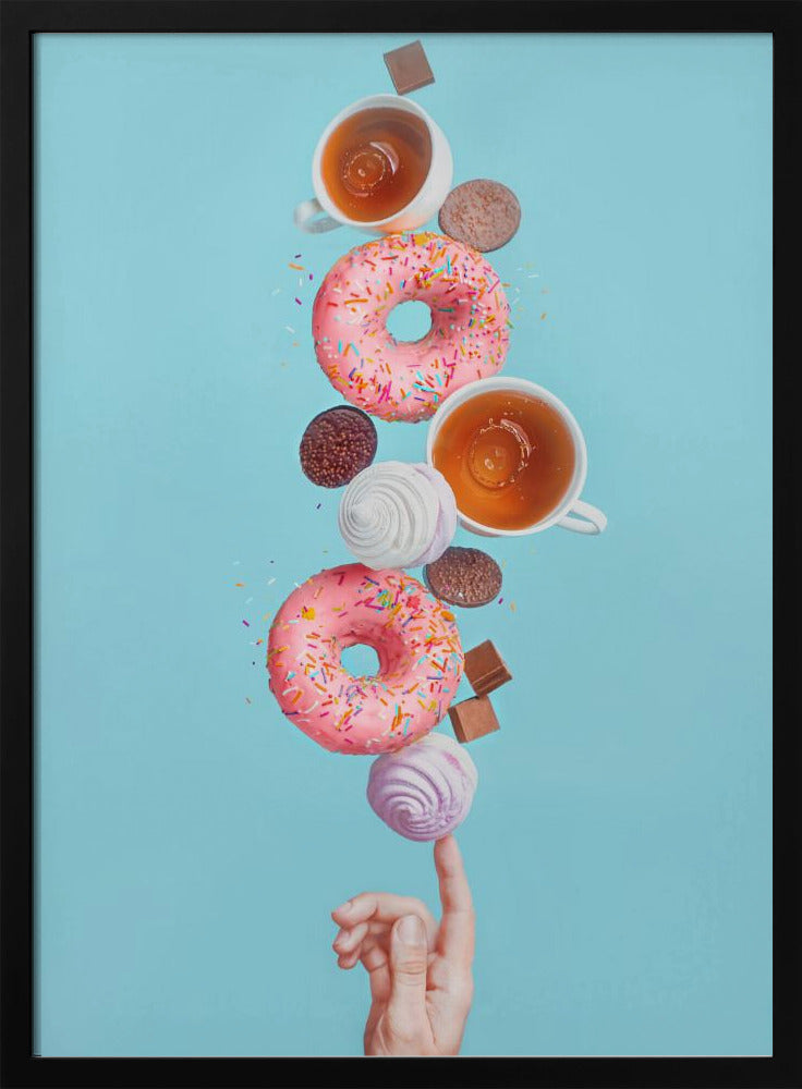 Weekend donuts - Stretched Canvas, Poster or Fine Art Print I Heart Wall Art