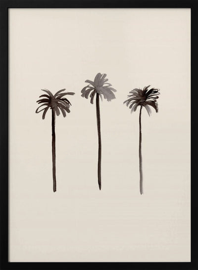 Palm Trees Ink - Stretched Canvas, Poster or Fine Art Print I Heart Wall Art