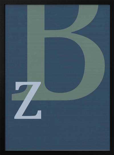 Letter B - Stretched Canvas, Poster or Fine Art Print I Heart Wall Art