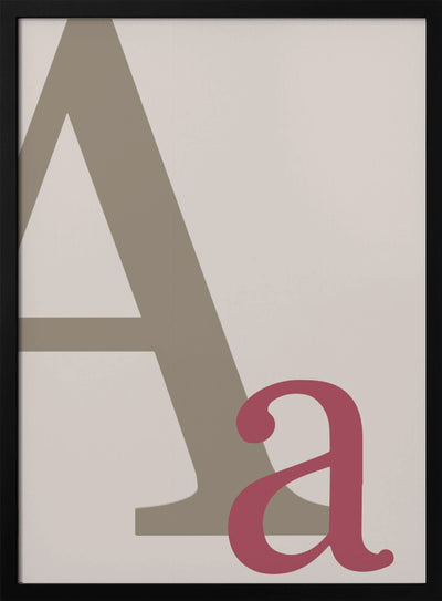 Letter A - Stretched Canvas, Poster or Fine Art Print I Heart Wall Art