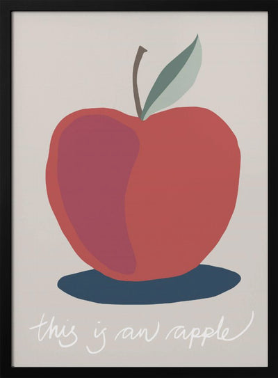 This is an Apple - Stretched Canvas, Poster or Fine Art Print I Heart Wall Art