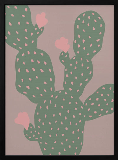 Green Cactus - Stretched Canvas, Poster or Fine Art Print I Heart Wall Art