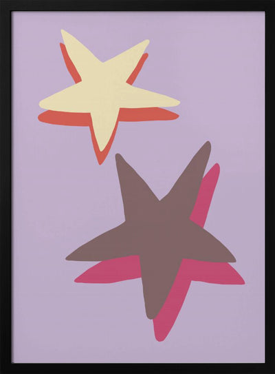 Lilac Star - Stretched Canvas, Poster or Fine Art Print I Heart Wall Art