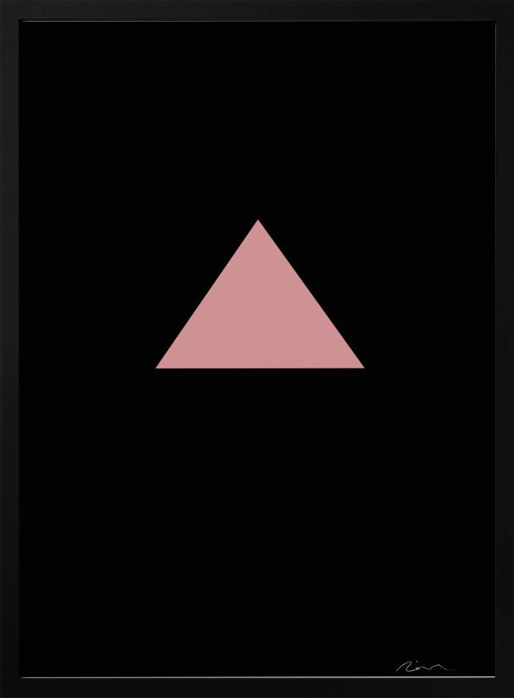 Pink Triangle - Stretched Canvas, Poster or Fine Art Print I Heart Wall Art