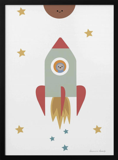 Solar Rocket - Stretched Canvas, Poster or Fine Art Print I Heart Wall Art