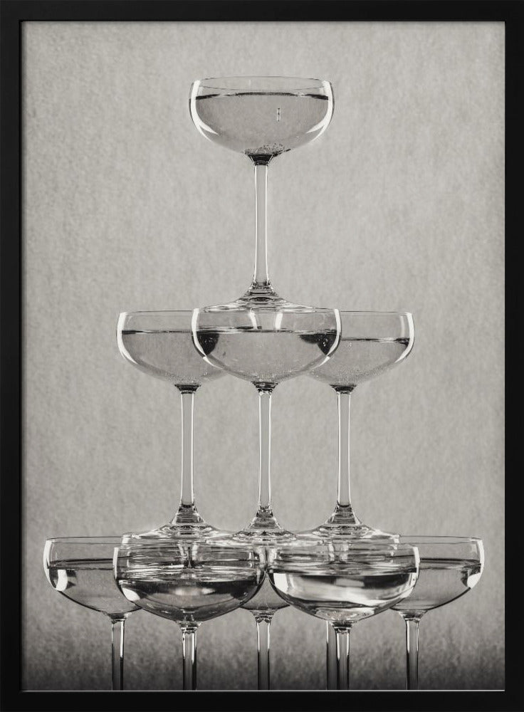 Champagne tower_9 - Stretched Canvas, Poster or Fine Art Print I Heart Wall Art