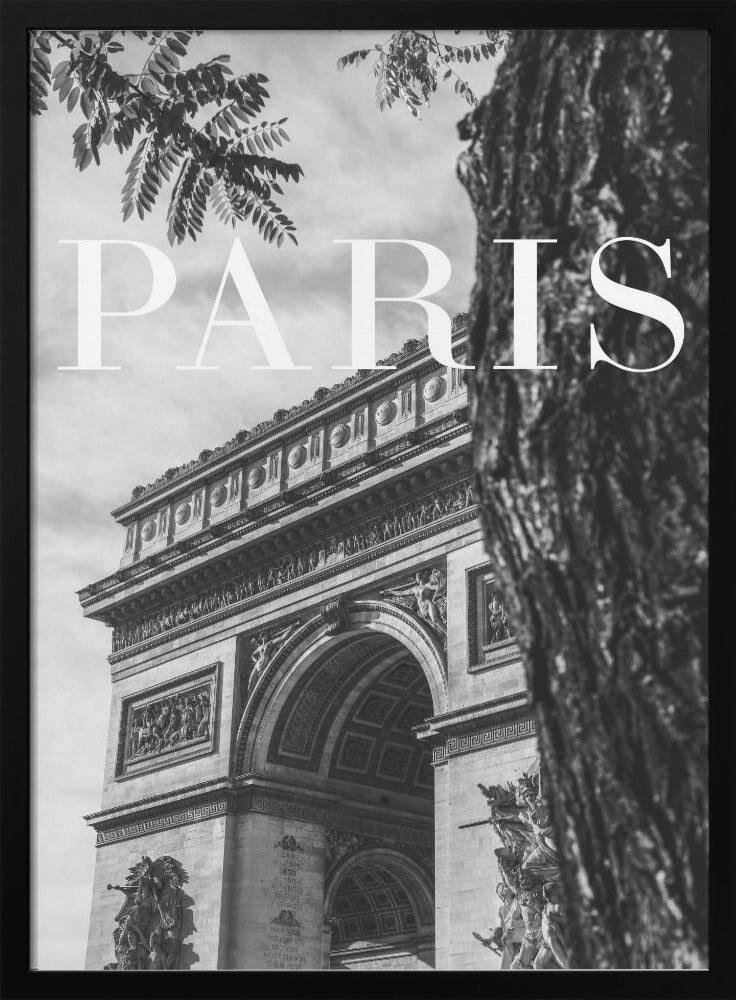 Paris Text 7 - Stretched Canvas, Poster or Fine Art Print I Heart Wall Art