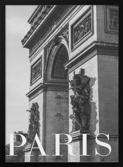 Paris Text 6 - Stretched Canvas, Poster or Fine Art Print I Heart Wall Art