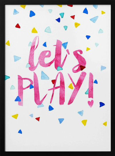 Let`s Play! - Stretched Canvas, Poster or Fine Art Print I Heart Wall Art