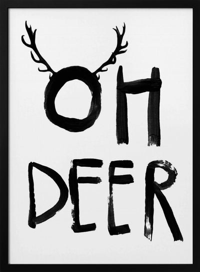 Oh Deer - Stretched Canvas, Poster or Fine Art Print I Heart Wall Art