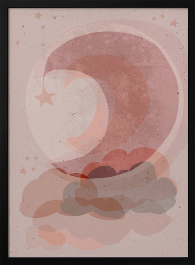 Gentle Moon - Stretched Canvas, Poster or Fine Art Print I Heart Wall Art