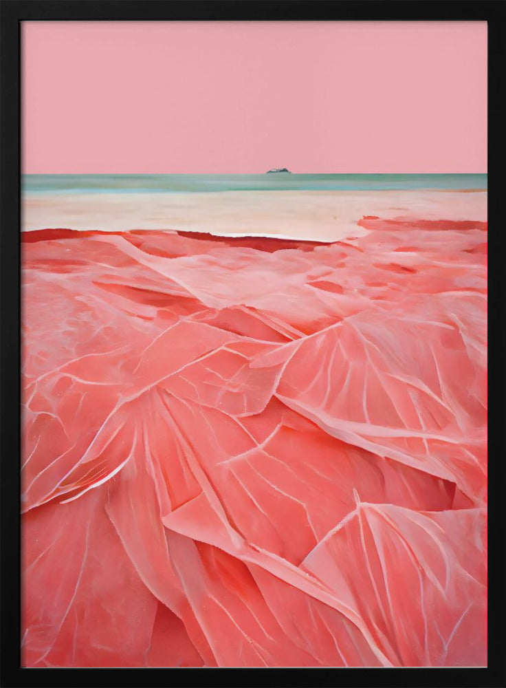 Coral Beach - Stretched Canvas, Poster or Fine Art Print I Heart Wall Art