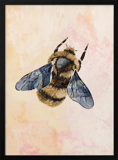 Rustic bee - Stretched Canvas, Poster or Fine Art Print I Heart Wall Art