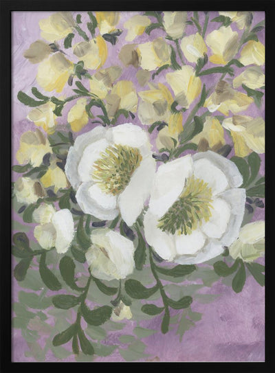 Raelynna painterly florals - Stretched Canvas, Poster or Fine Art Print I Heart Wall Art