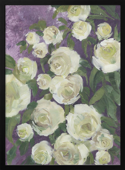 Noray painterly roses - Stretched Canvas, Poster or Fine Art Print I Heart Wall Art