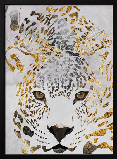 Grunge jaguar gold - Stretched Canvas, Poster or Fine Art Print I Heart Wall Art