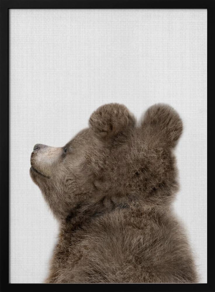 Peekaboo Baby Bear Back - Stretched Canvas, Poster or Fine Art Print I Heart Wall Art