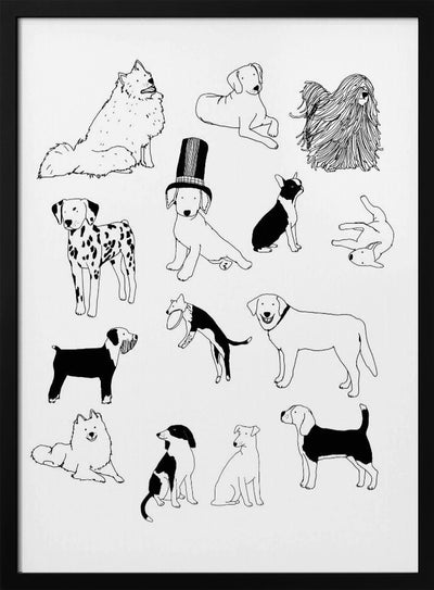 Dogs - Stretched Canvas, Poster or Fine Art Print I Heart Wall Art