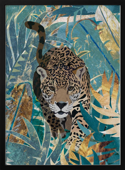 Jaguar Jungle 2 - Stretched Canvas, Poster or Fine Art Print I Heart Wall Art