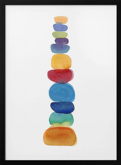 Color Tower - Stretched Canvas, Poster or Fine Art Print I Heart Wall Art