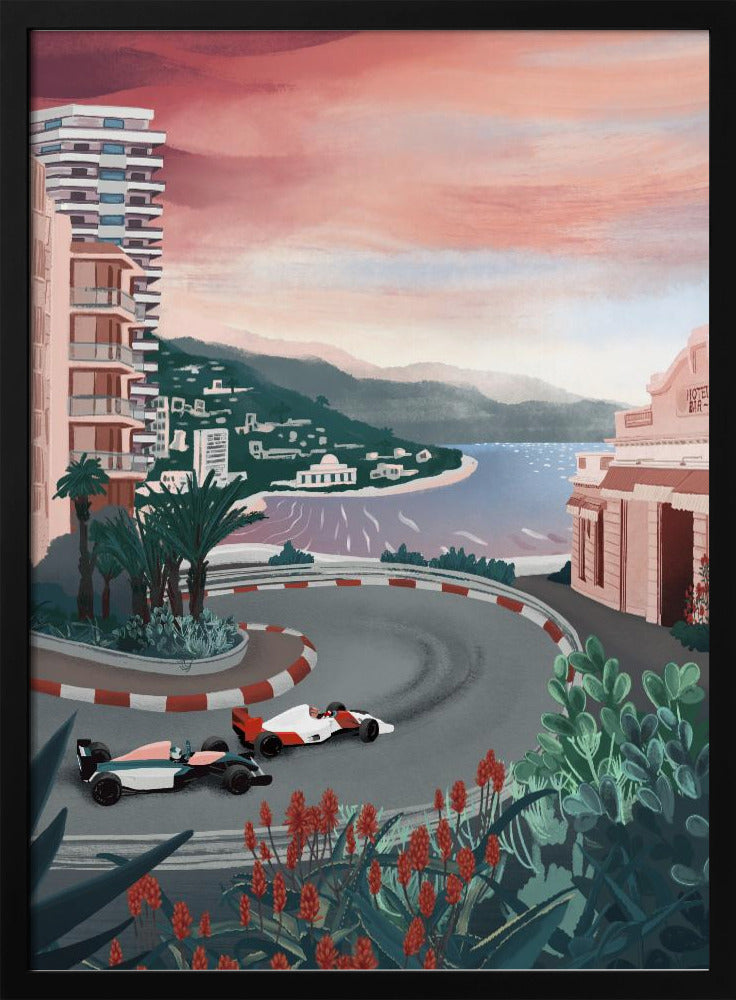 Monaco Circuit - Stretched Canvas, Poster or Fine Art Print I Heart Wall Art