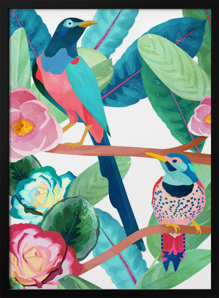 Birds of Spring - Stretched Canvas, Poster or Fine Art Print I Heart Wall Art