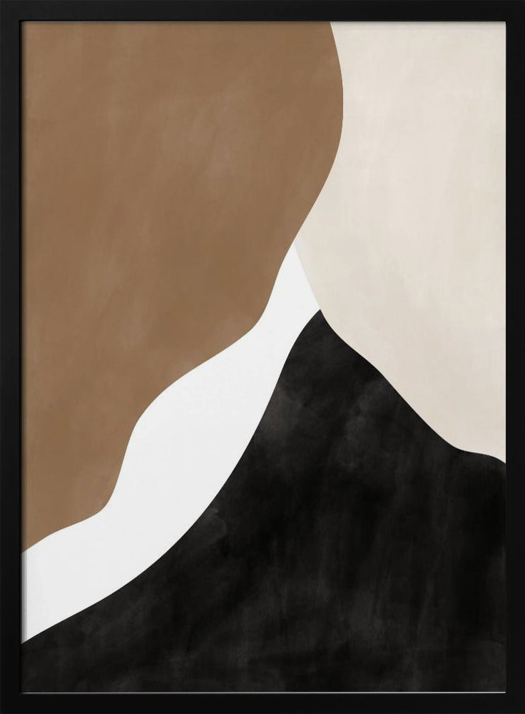 Abstract Beige and Brown Art - Stretched Canvas, Poster or Fine Art Print I Heart Wall Art
