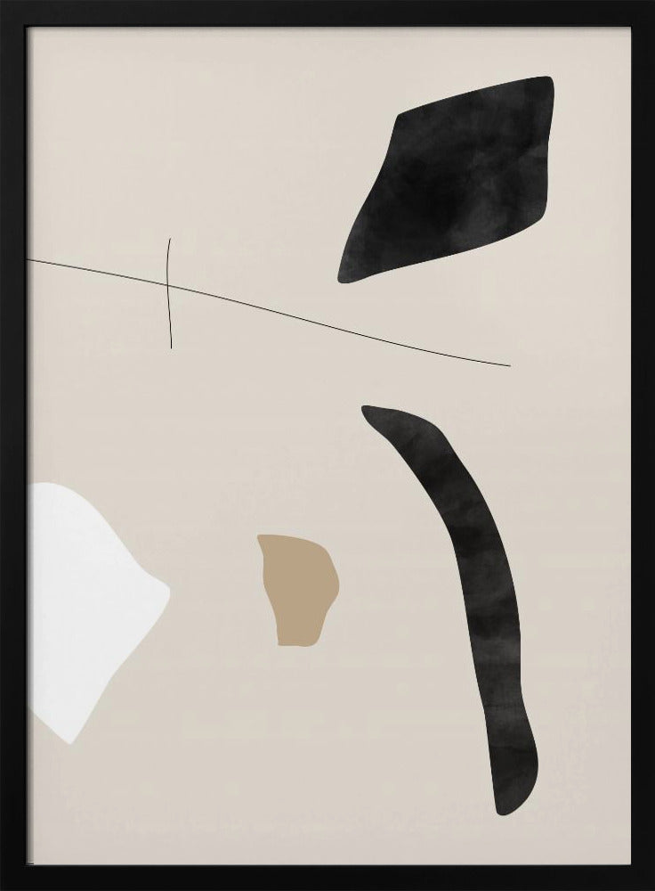 Graphic Shapes and Lines Poster - Stretched Canvas, Poster or Fine Art Print I Heart Wall Art