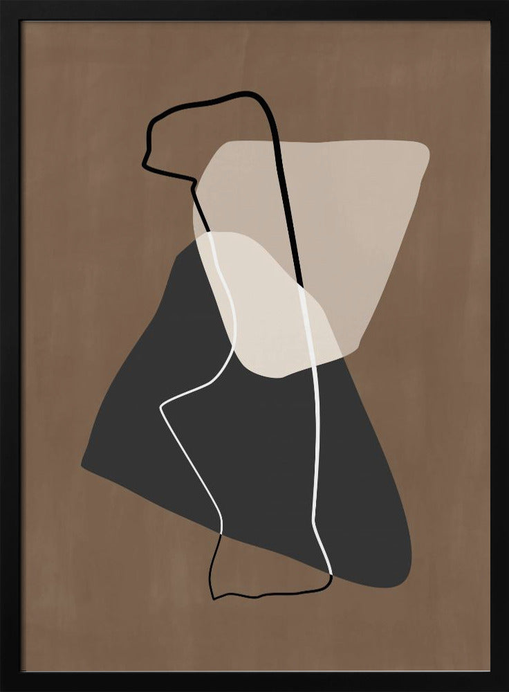 Abstract Silhouette - Stretched Canvas, Poster or Fine Art Print I Heart Wall Art