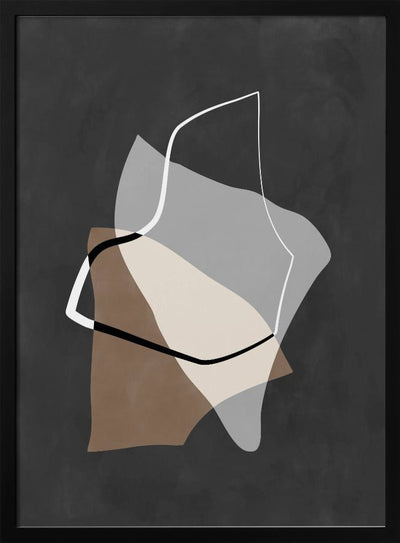 Organic Shapes in Earthy Tones - Stretched Canvas, Poster or Fine Art Print I Heart Wall Art