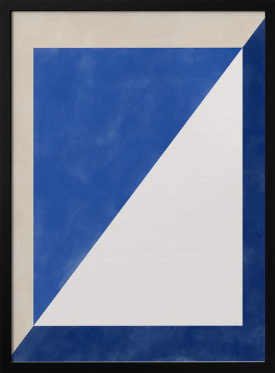 Blue Geometric Play - Stretched Canvas, Poster or Fine Art Print I Heart Wall Art