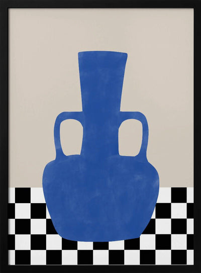 Azure Vase Chess Board - Stretched Canvas, Poster or Fine Art Print I Heart Wall Art