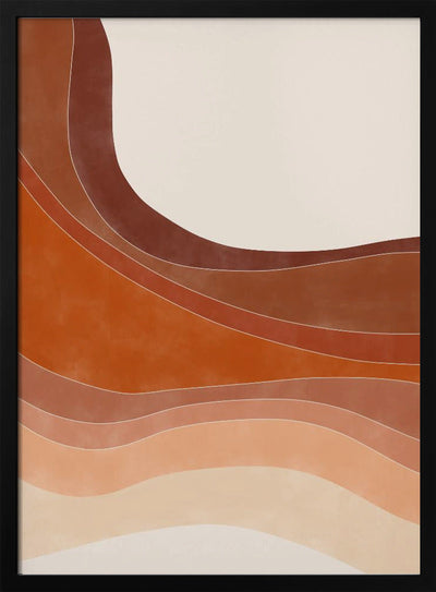 Layered Bands In Earthy Tones - Stretched Canvas, Poster or Fine Art Print I Heart Wall Art