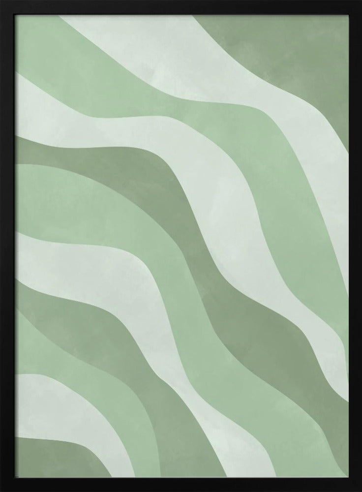 Verdant Waves - Stretched Canvas, Poster or Fine Art Print I Heart Wall Art