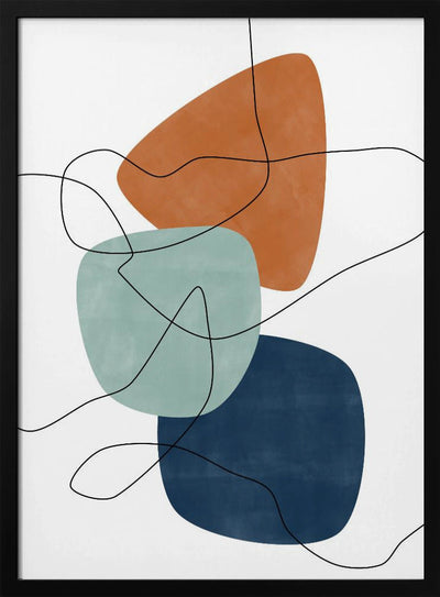 Shapes and Lines - Stretched Canvas, Poster or Fine Art Print I Heart Wall Art