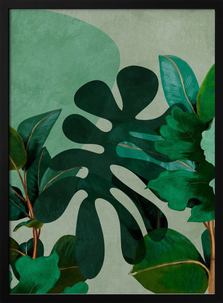 Leaves More 8 Kopie - Stretched Canvas, Poster or Fine Art Print I Heart Wall Art