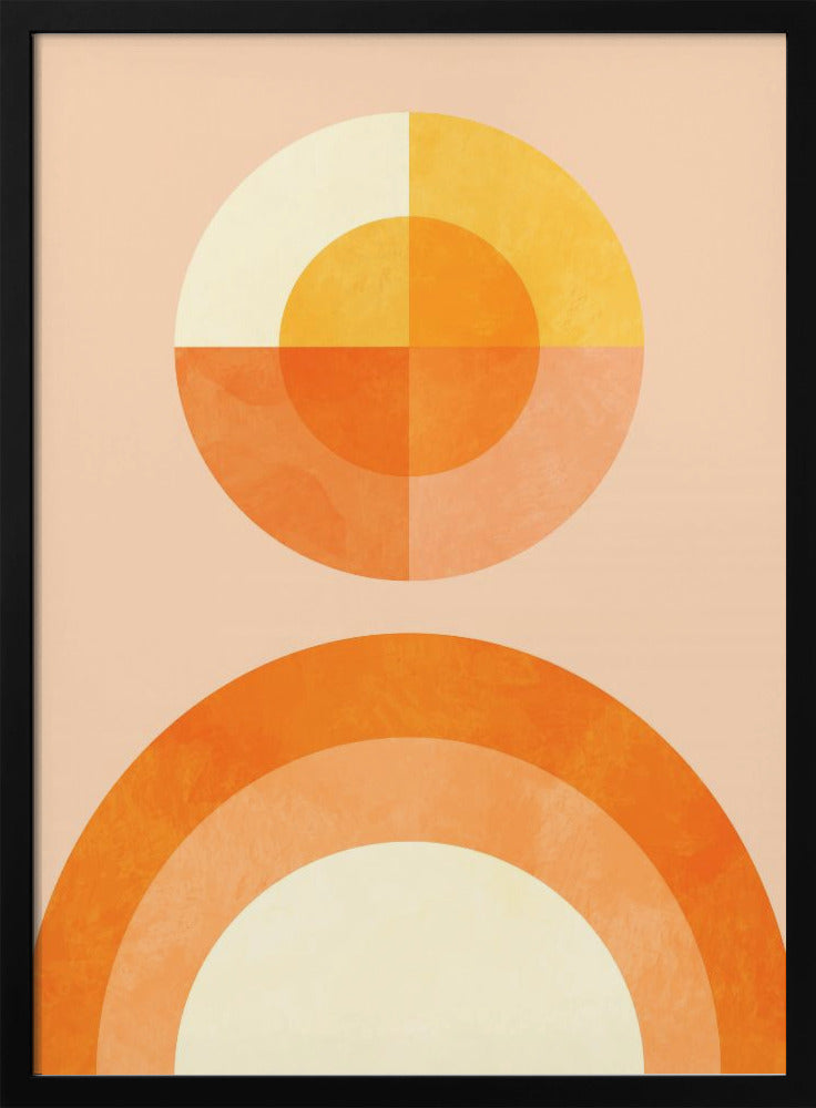 Spring Mid Rhapsody Orange 2 - Stretched Canvas, Poster or Fine Art Print I Heart Wall Art