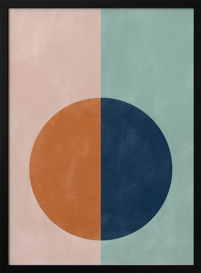 Halved Harmony - Stretched Canvas, Poster or Fine Art Print I Heart Wall Art