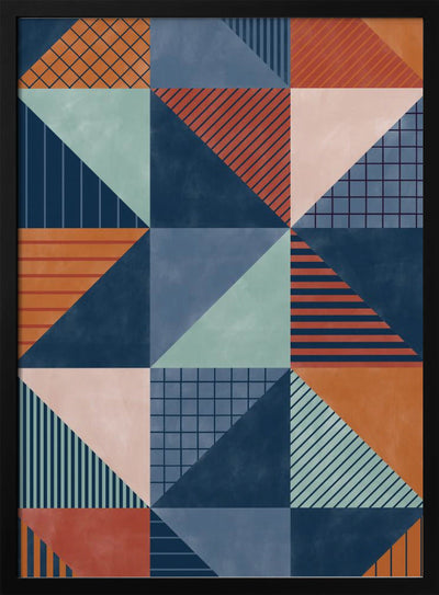 Geometric Symphony - Stretched Canvas, Poster or Fine Art Print I Heart Wall Art