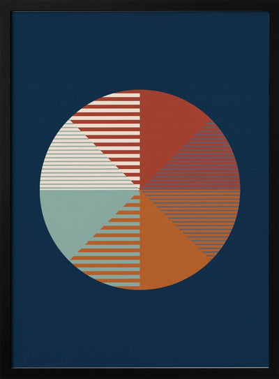 Color Wheel Stripes - Stretched Canvas, Poster or Fine Art Print I Heart Wall Art