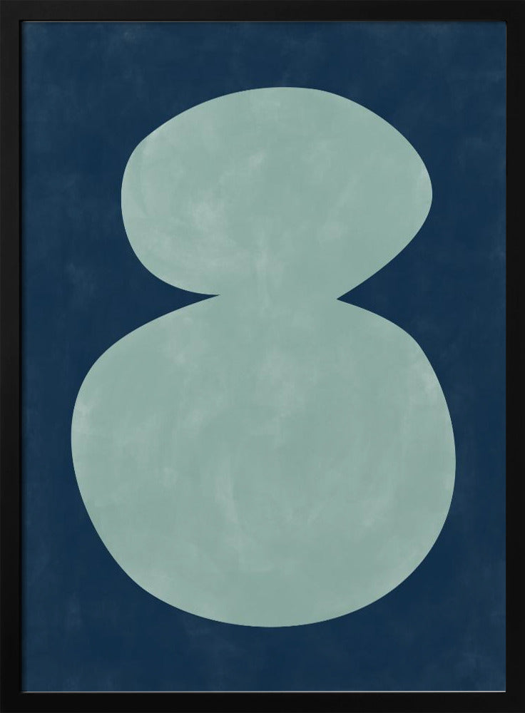 Mint Silhouette - Stretched Canvas, Poster or Fine Art Print I Heart Wall Art