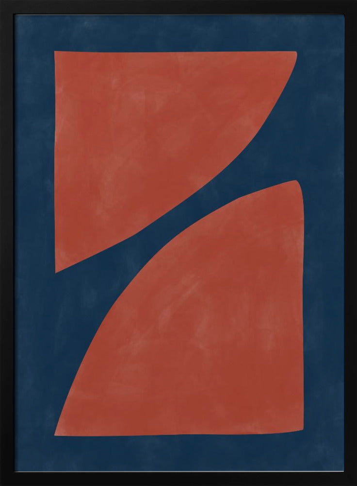Crimson Curve Dance - Stretched Canvas, Poster or Fine Art Print I Heart Wall Art
