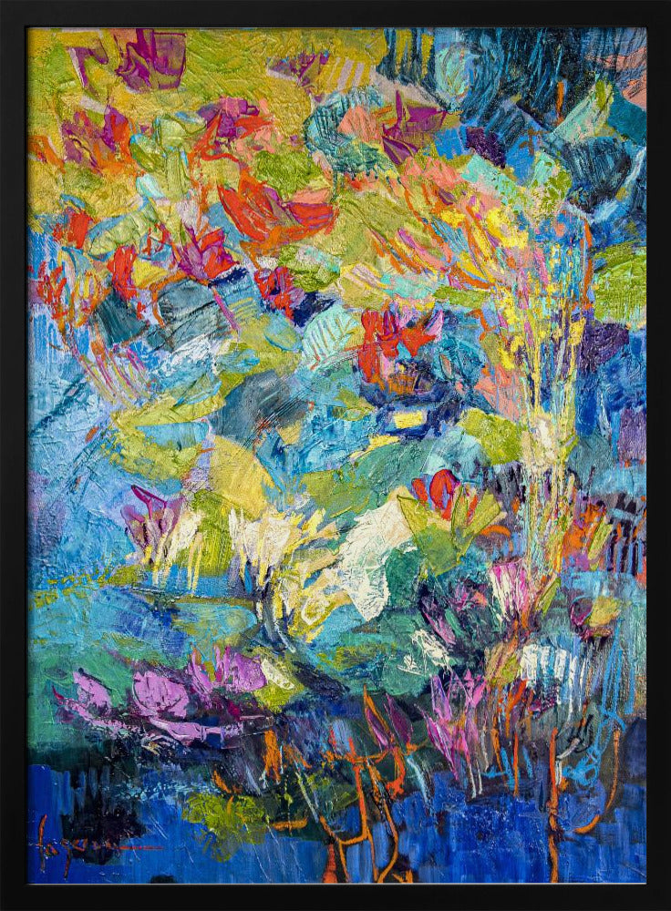 Radiant Pond Sonata - Stretched Canvas, Poster or Fine Art Print I Heart Wall Art