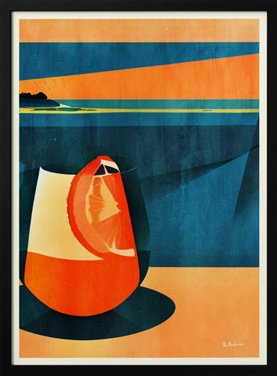 Negroni At Sunset - Stretched Canvas, Poster or Fine Art Print I Heart Wall Art