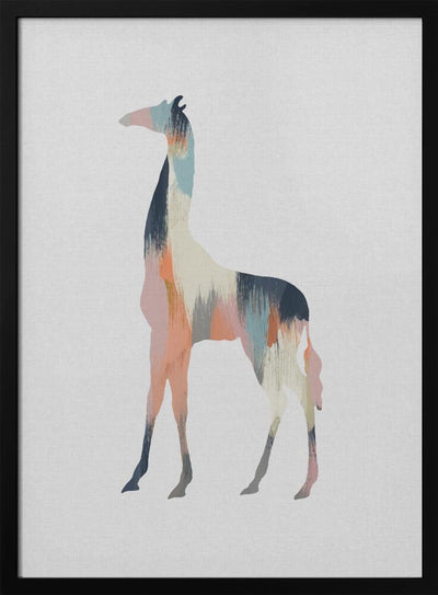 Pastel Giraffe - Stretched Canvas, Poster or Fine Art Print I Heart Wall Art