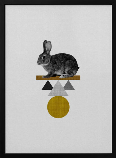 Tribal Rabbit - Stretched Canvas, Poster or Fine Art Print I Heart Wall Art