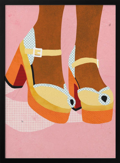 Funky shoes - Stretched Canvas, Poster or Fine Art Print I Heart Wall Art