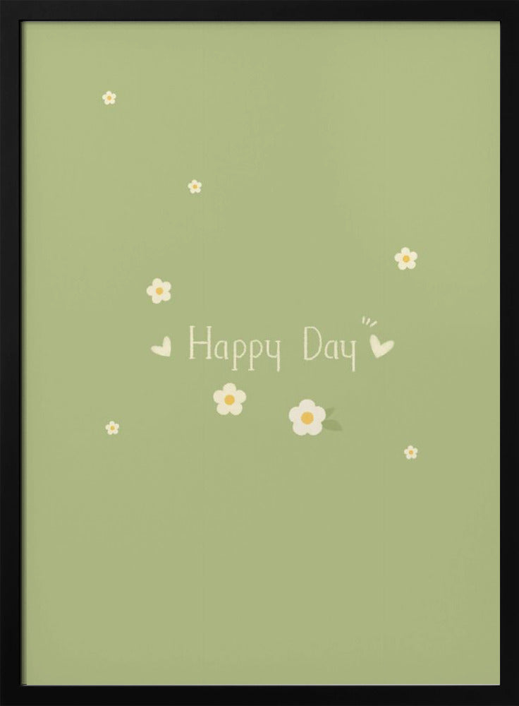 Happy Day - Stretched Canvas, Poster or Fine Art Print I Heart Wall Art